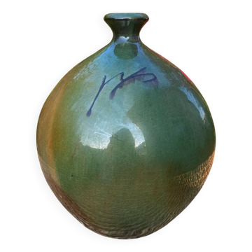Vase boule signé planas marques