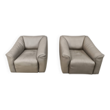 Vintage pair of D7 armchairs by Desede, 1970s
