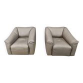 Paire de fauteuils vintage D7 de Desede, années 1970