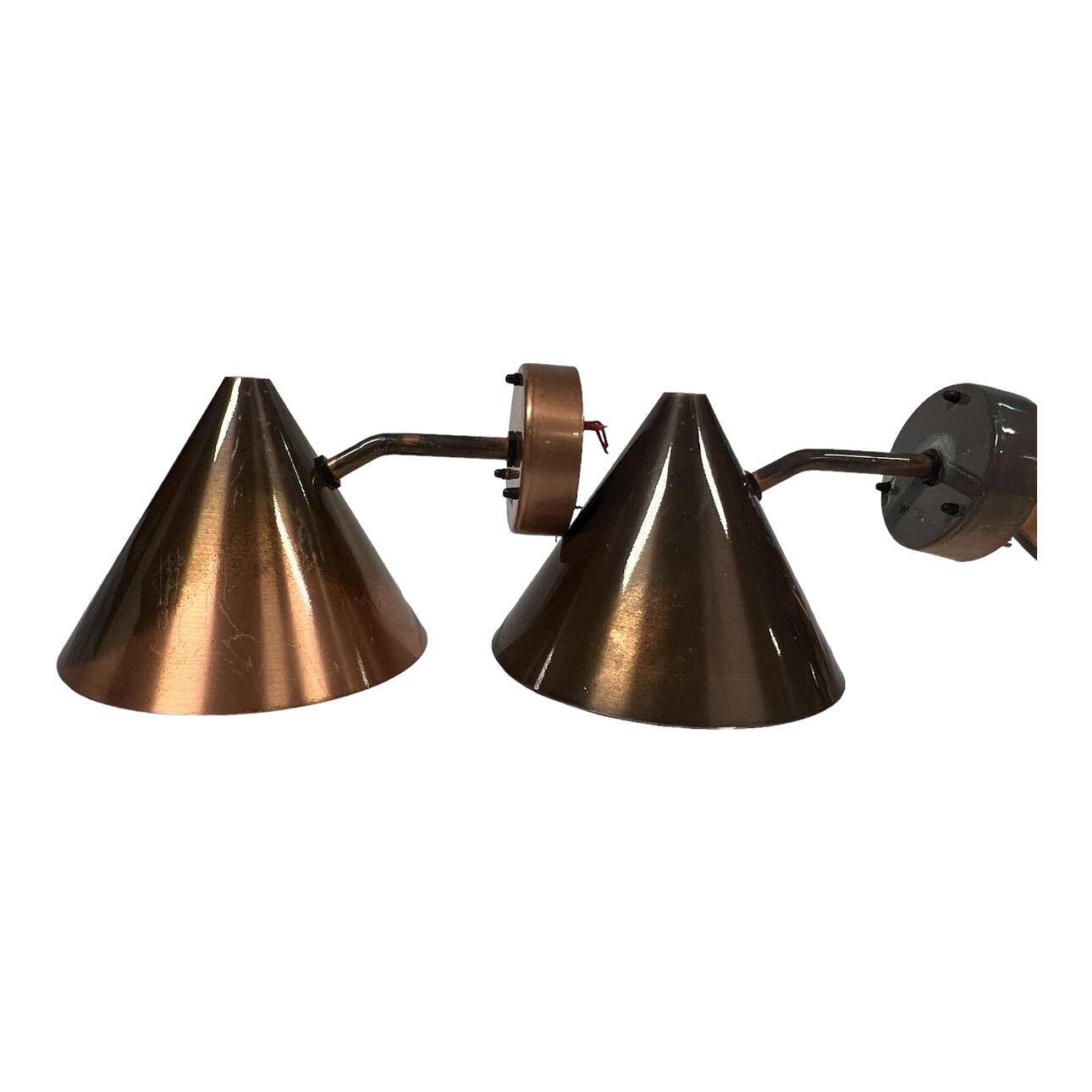 4 Westal copper wall lights
