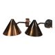 4 Westal copper wall lights