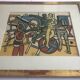 Fernand LÉGER (d'ap.) Scène de cirque. c. 1980. Photogravure encadrée