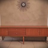 Scandinavian design sideboard in vintage teak