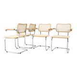 Set of 4 B32 Style Chairs by Marcel Breuer