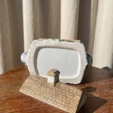 English cottage slipware teapot