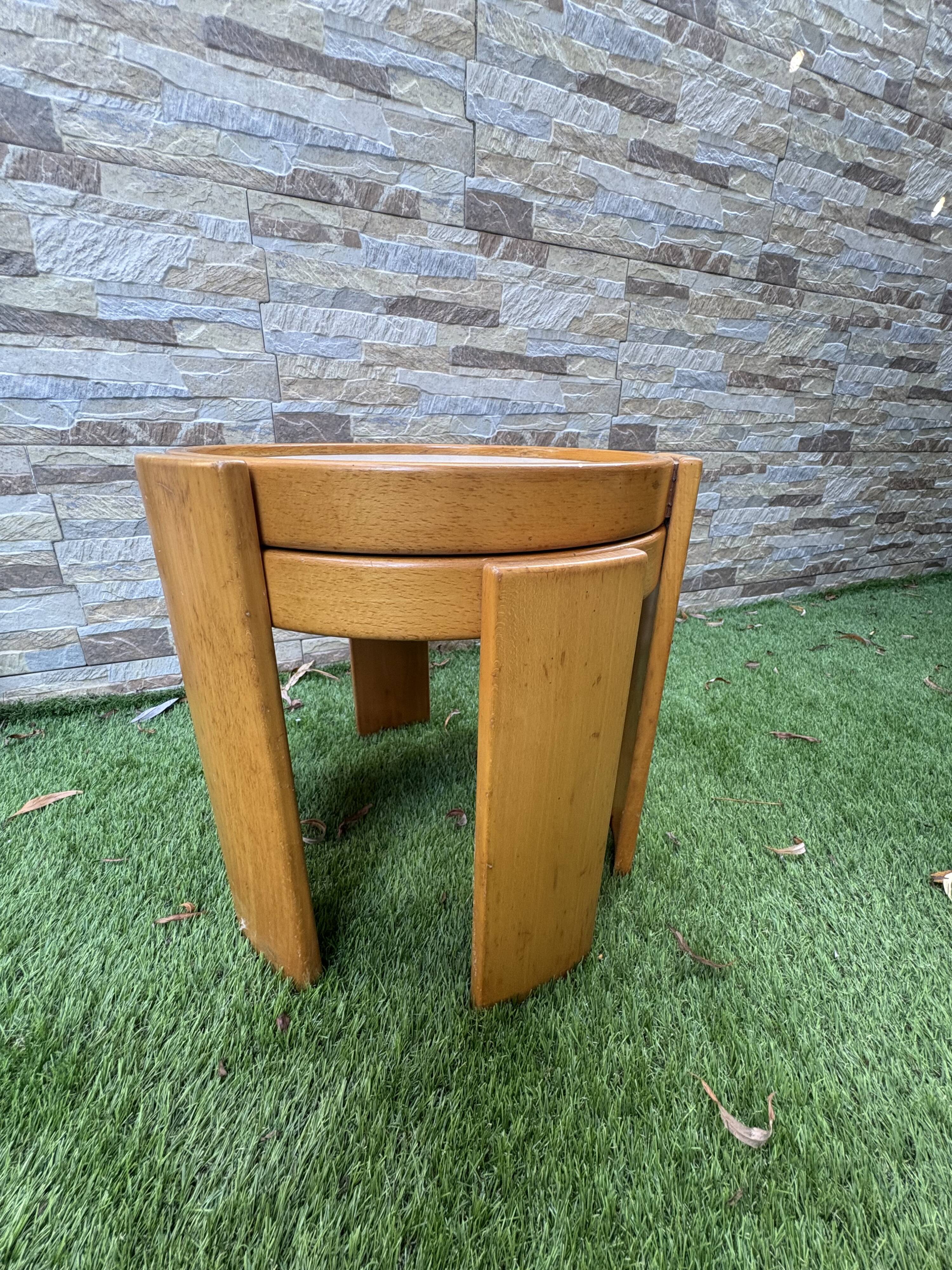 Table gigogne Cassina deux pièces