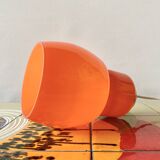 Vintage orange opaline pendant light - Space Age Design