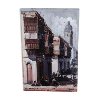 Peinture sur toile signée