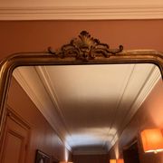 Antique gilded wooden mirror