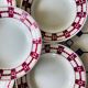 X7 assiettes creuses en faïence Stuart Moulin des loup- retro-cuisine- vintage