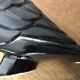 Jewelry box ceramic candy box black and gold bird shape