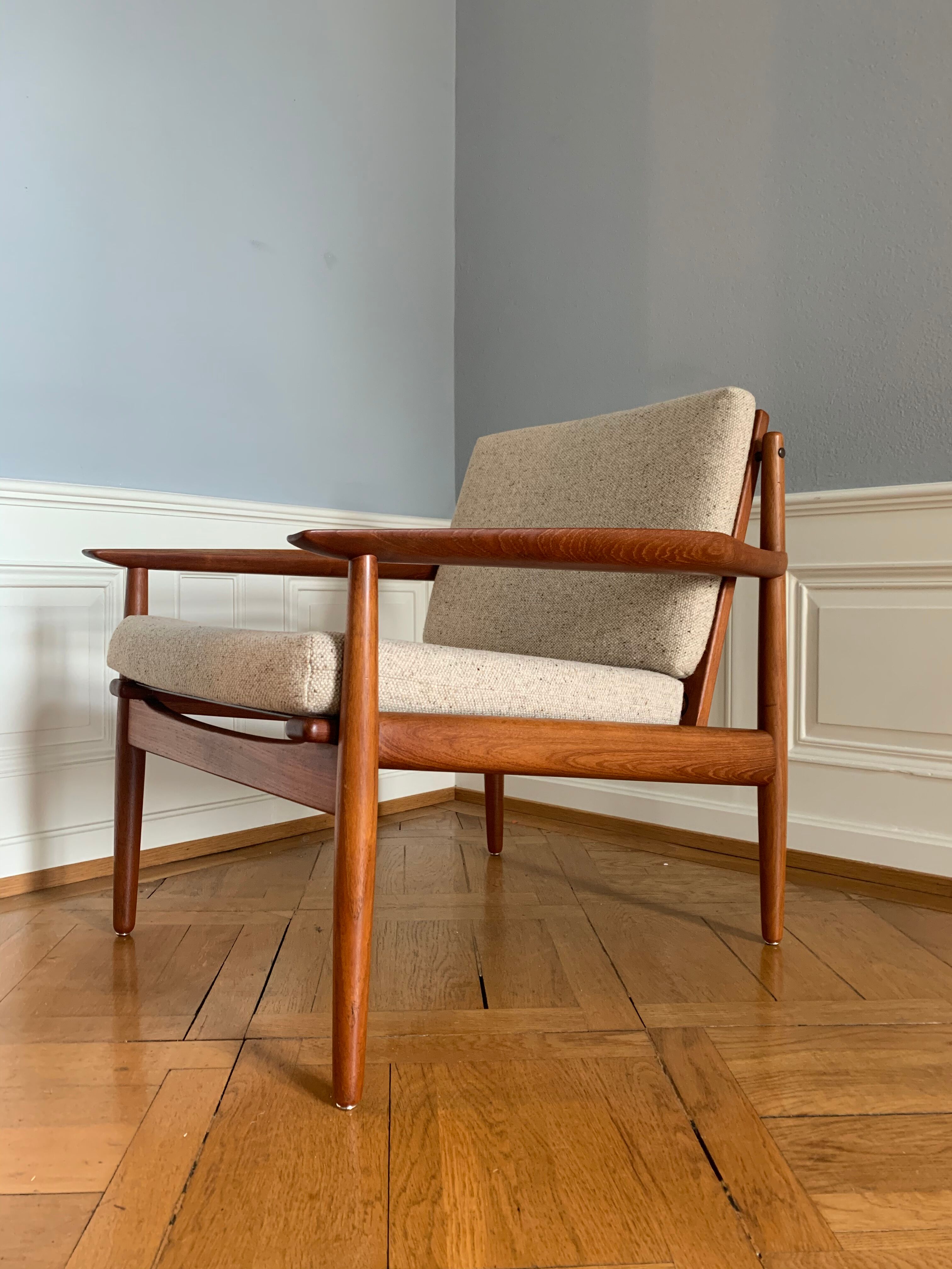 Danish midcentury teak easy chair by Arne Vodder
