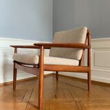 Danish midcentury teak easy chair by Arne Vodder