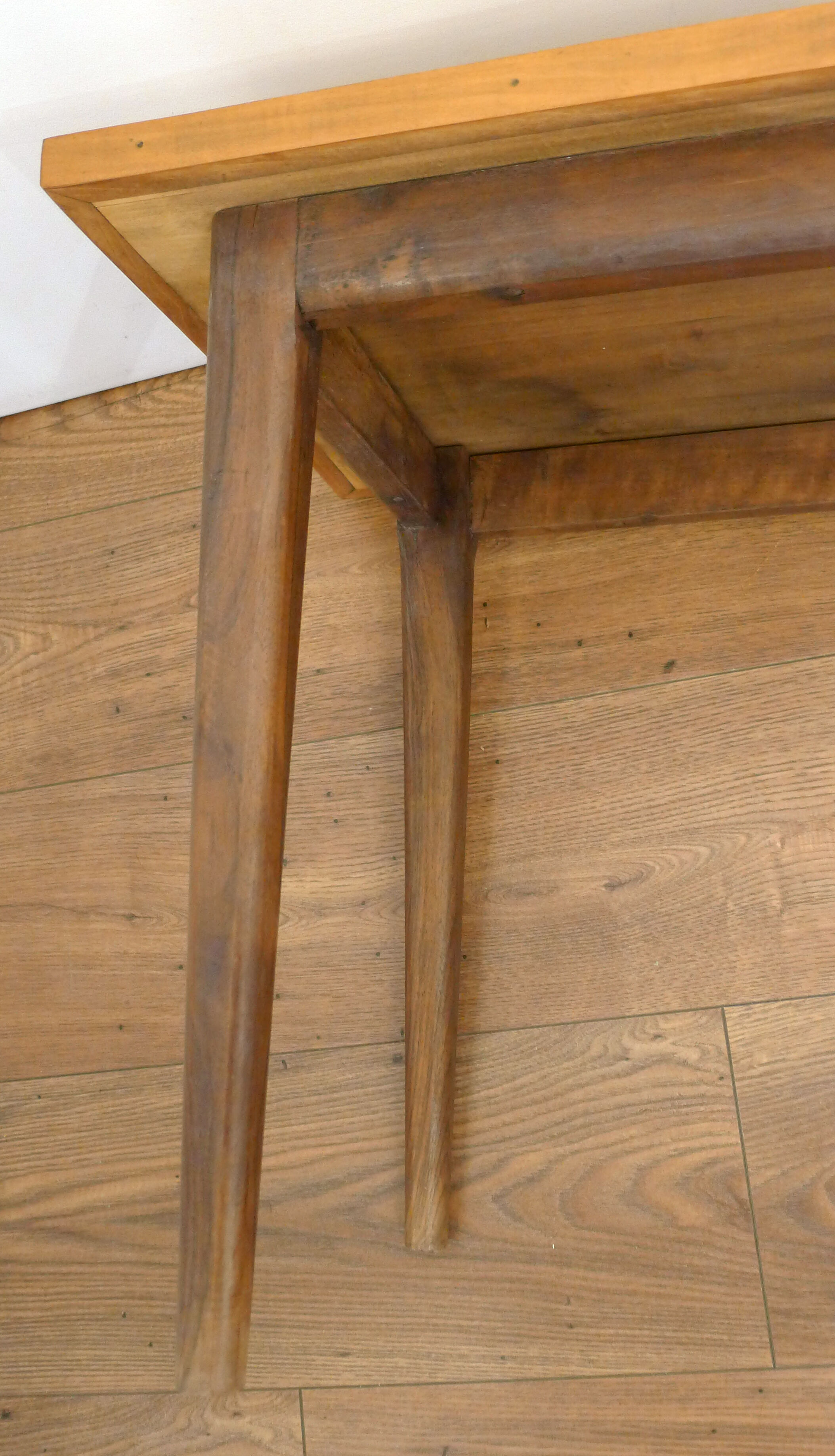 Mid-century grid coffee table, in wood & marquetry