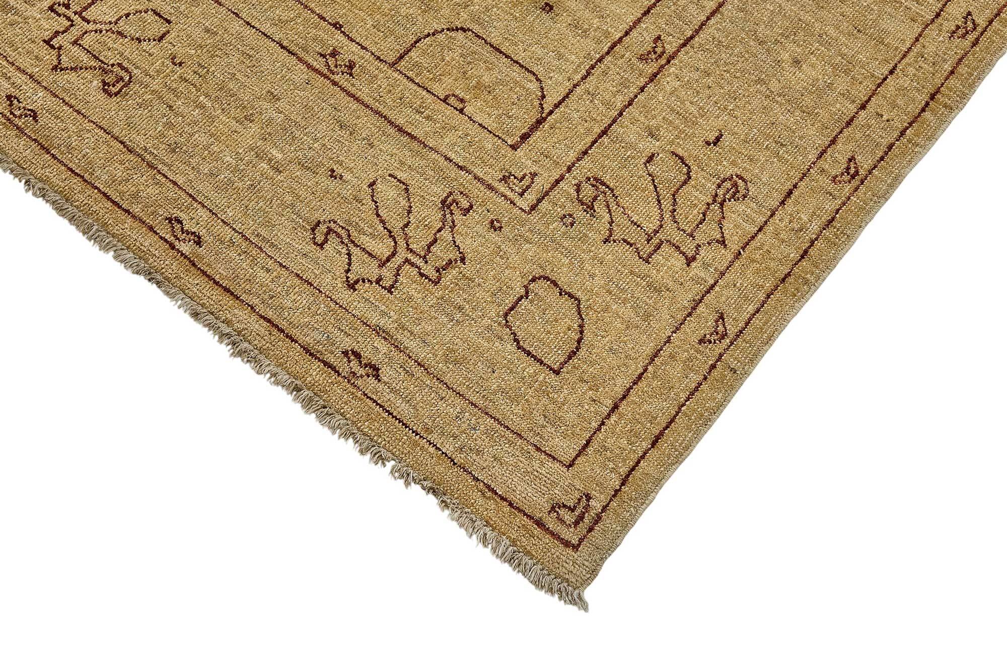 Turkish Handknotted Wool Oushak Rug 184 cm x 268 cm