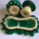 Vintage ceramic lot autumn salt pepper mushroom chestnut