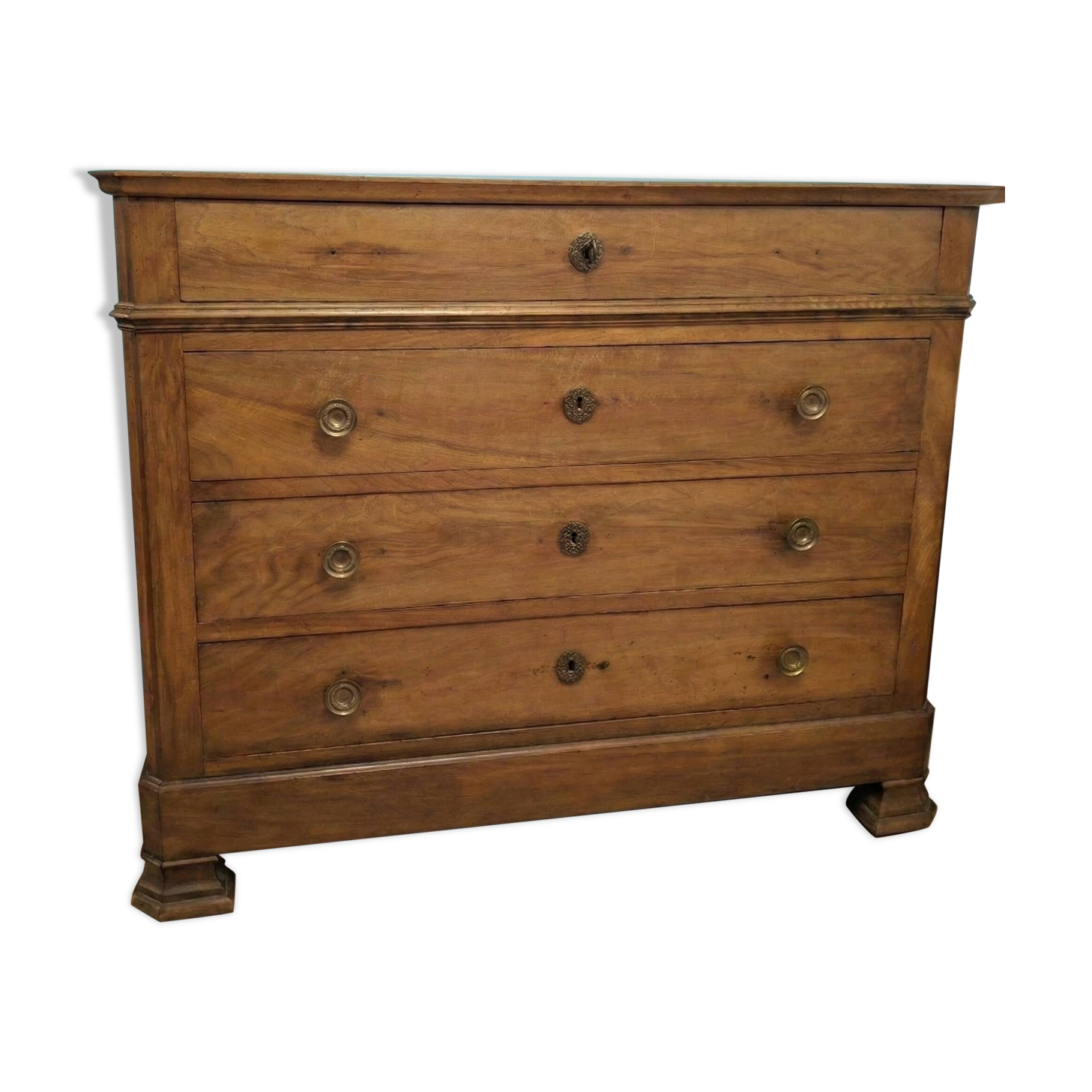Louis-Philippe chest of drawers in solid wood
