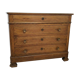 Louis-Philippe chest of drawers in solid wood