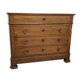 Louis-Philippe chest of drawers in solid wood