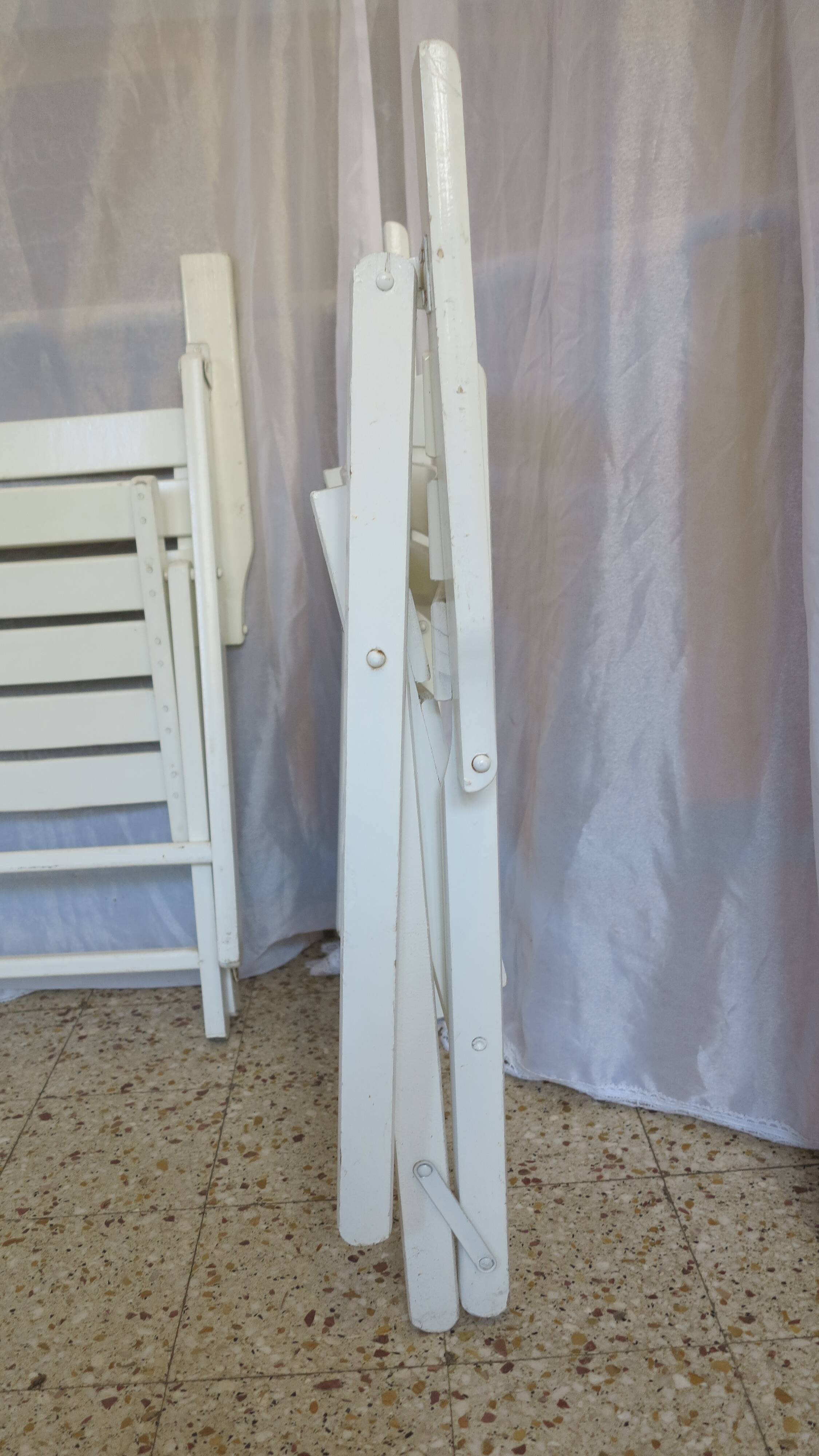 Paire de fauteuils de jardin pliants