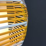 Suspension jaune et blanche années 1960