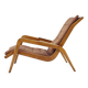 Fauteuil relax en chêne très rare des années 1960 de Jan Vanek, Tchécoslovaquie