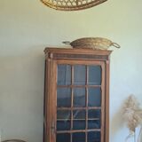 Antique Parisian glass cabinet in the style of a hosier