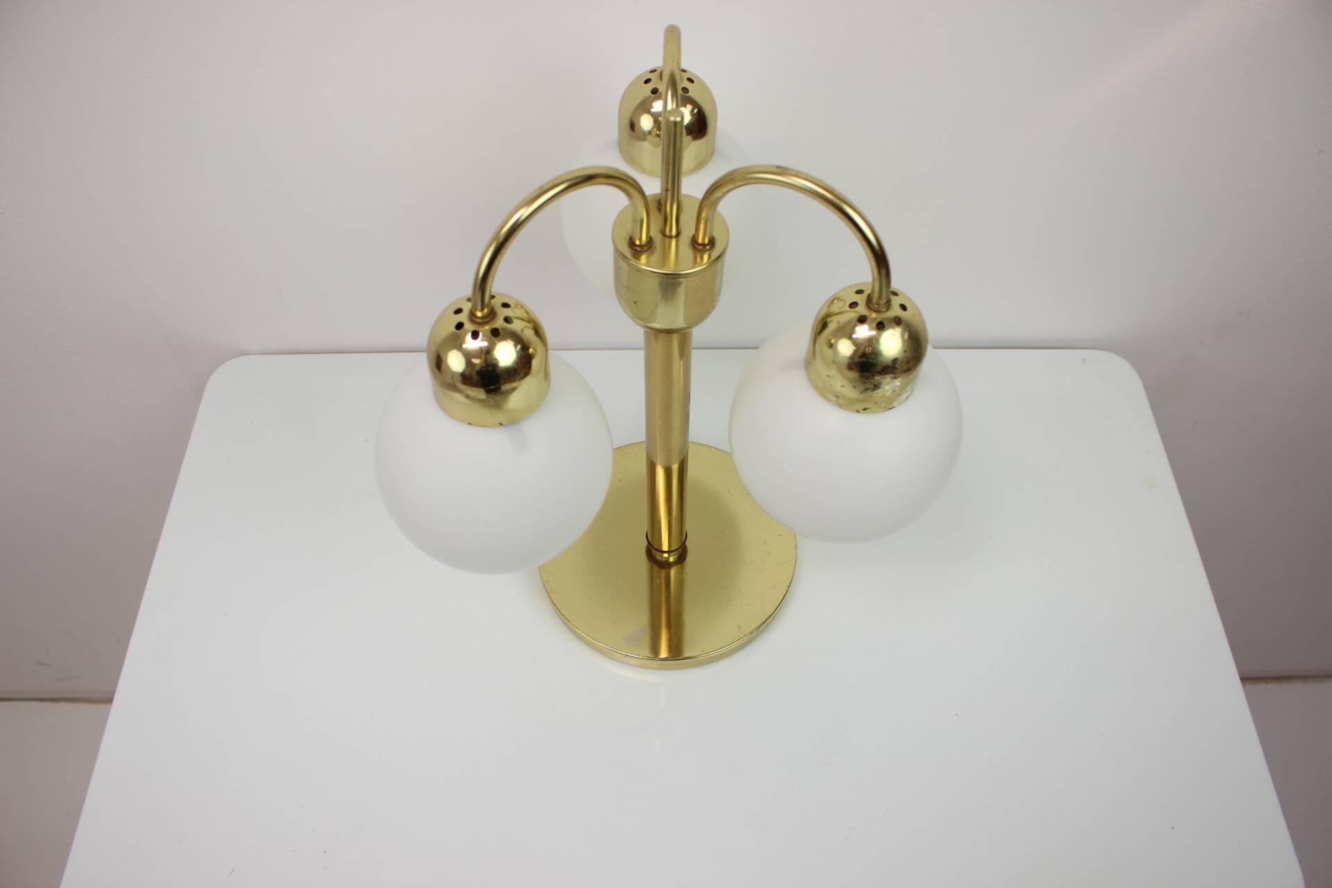 Mid-Century Brass Table Lamp by Kamenicky Senov, 1960s