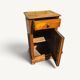 Meuble de chevet rustique ancien en bois massif