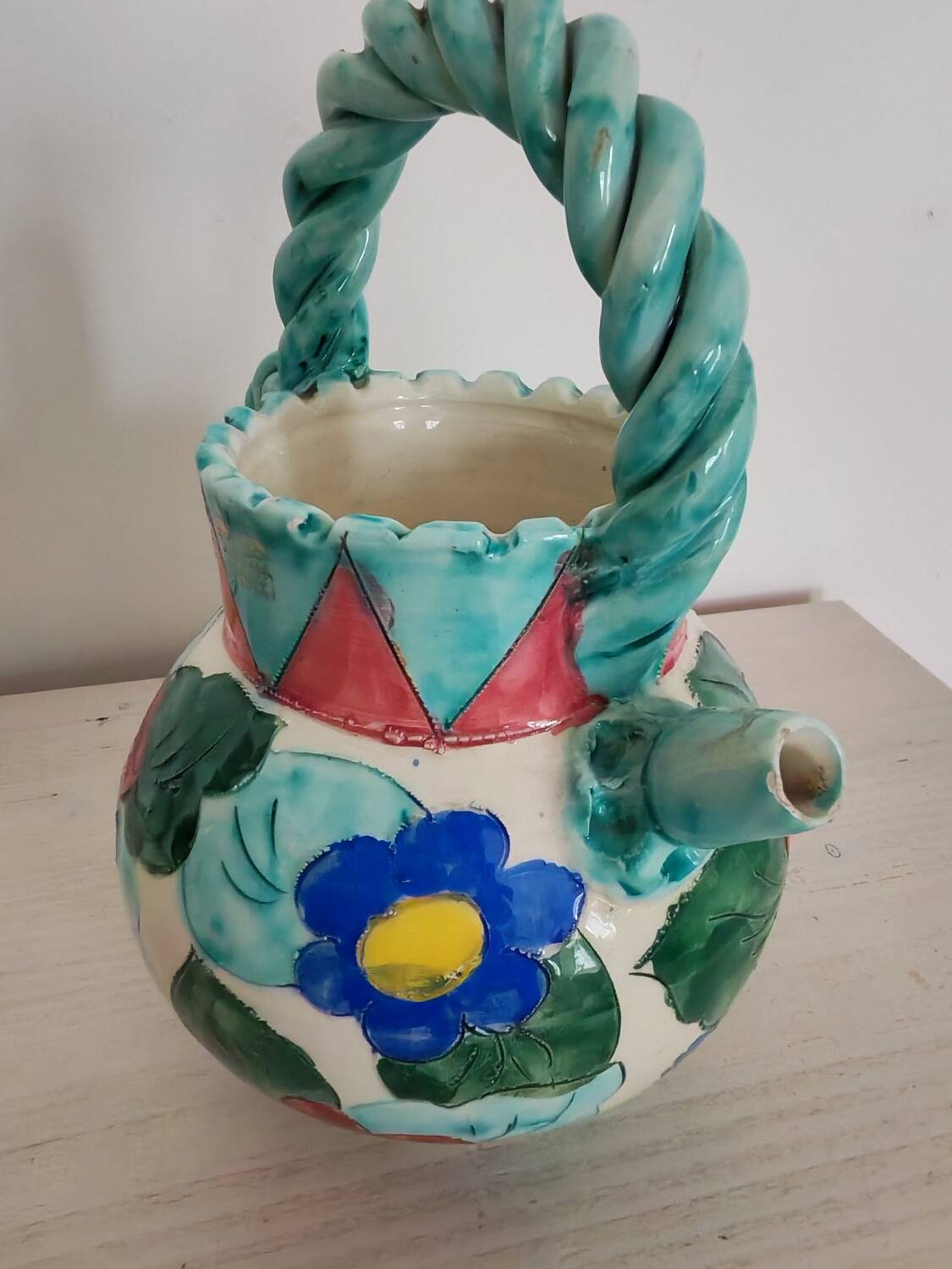 Ceramic carafe Longwy