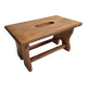 Marche pied en bois vintage