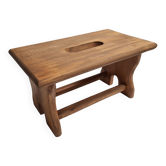 Marche pied en bois vintage