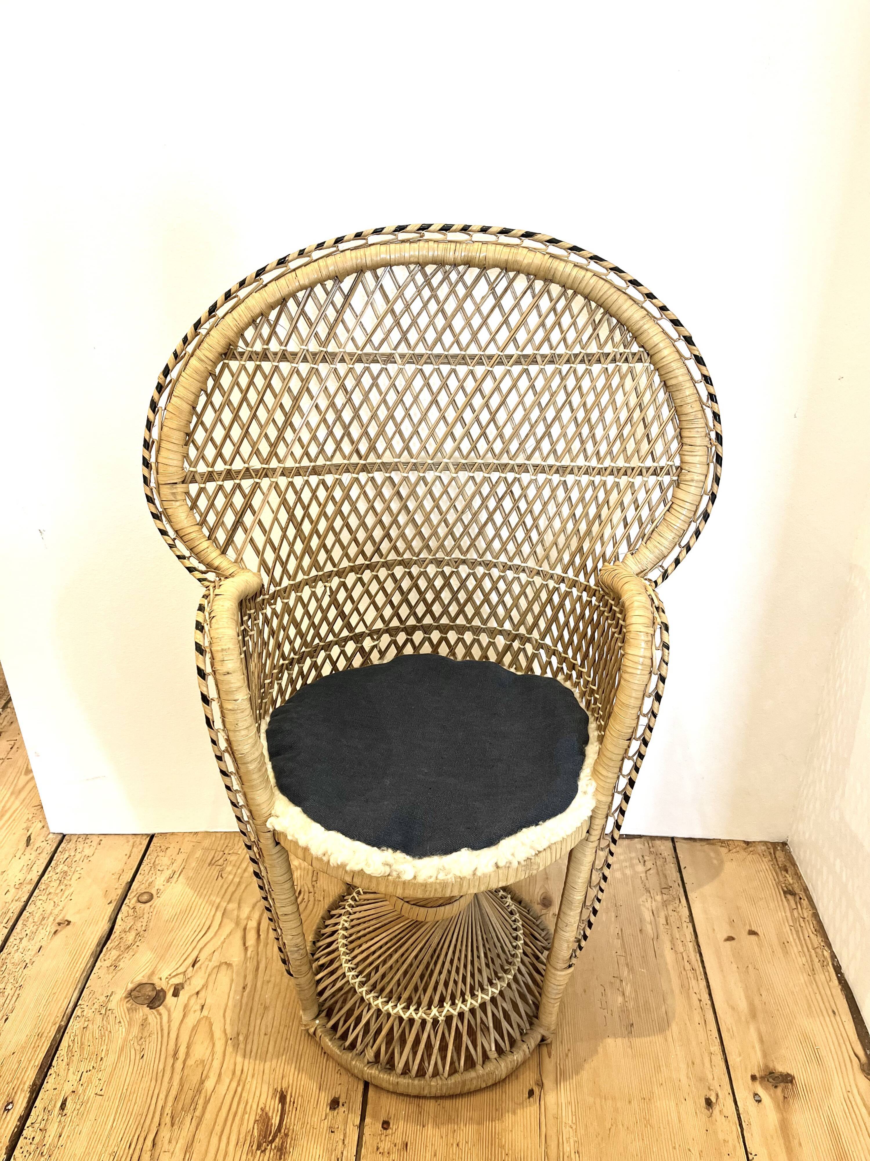 Children's rattan chair