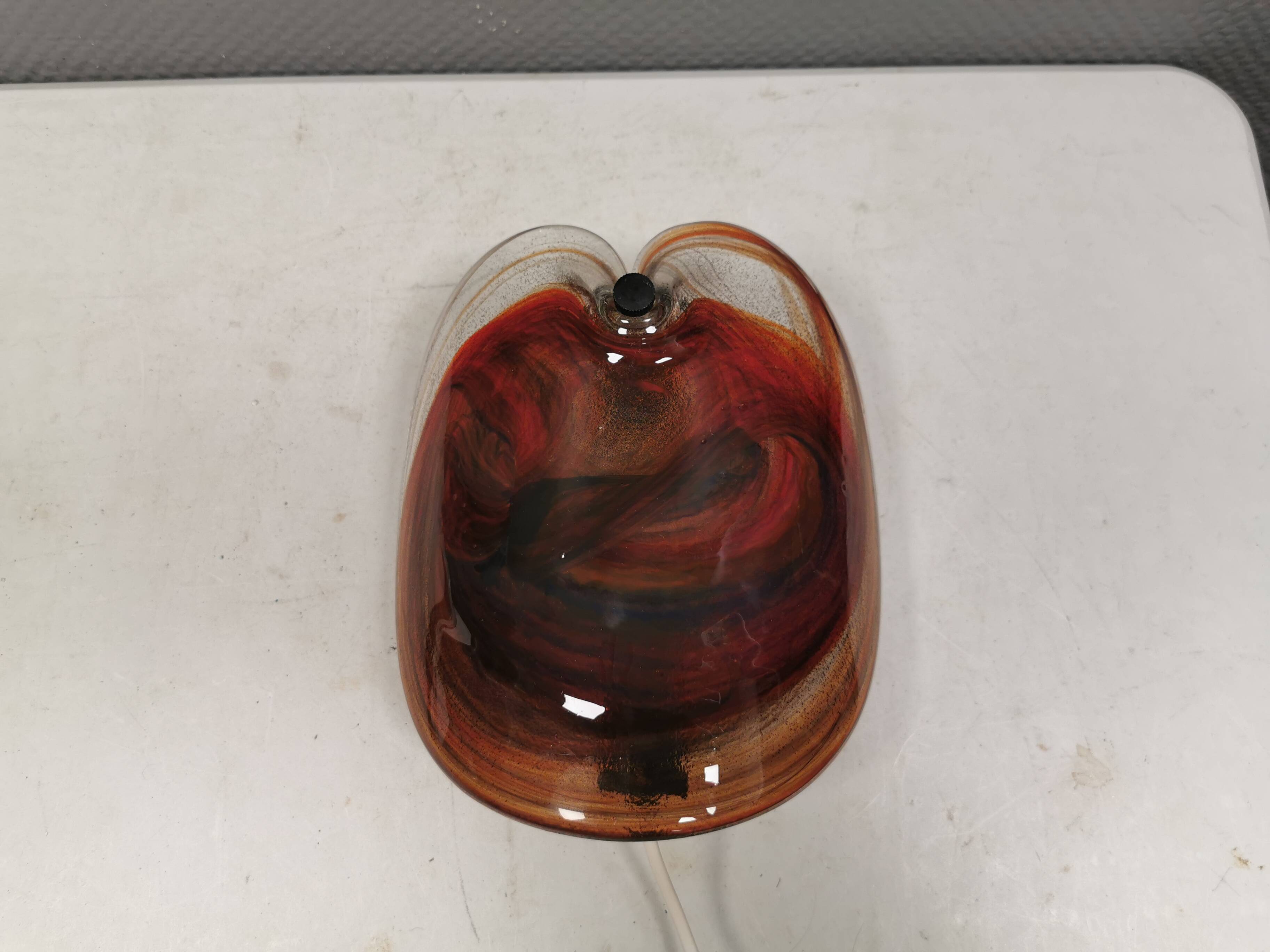 Glass wall lamp, by Per Lutken for Holmegaard Glass factory in the late 70s