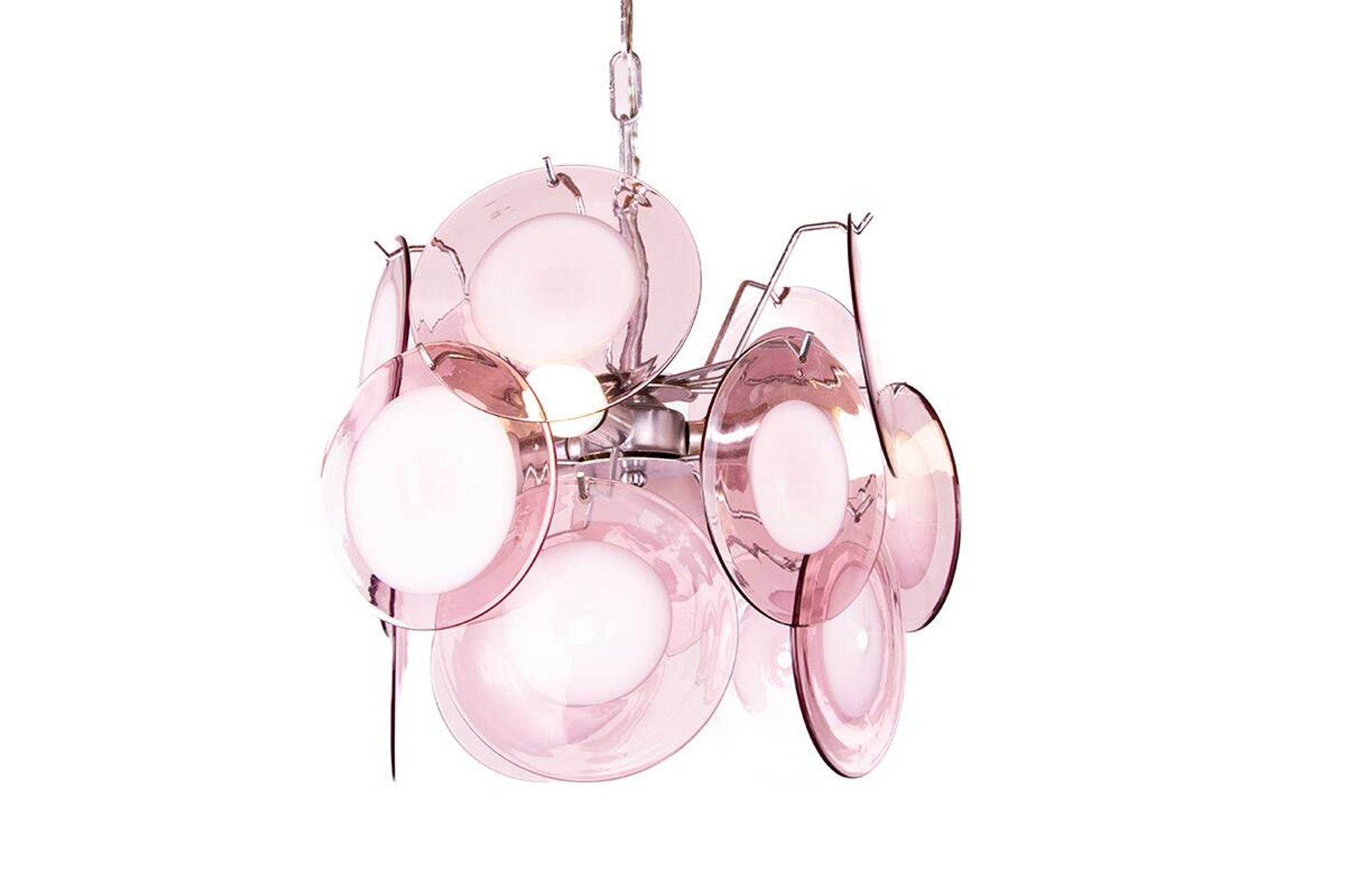 "Space Age" chandelier in Murano glass by Gino Vistosi 1970.