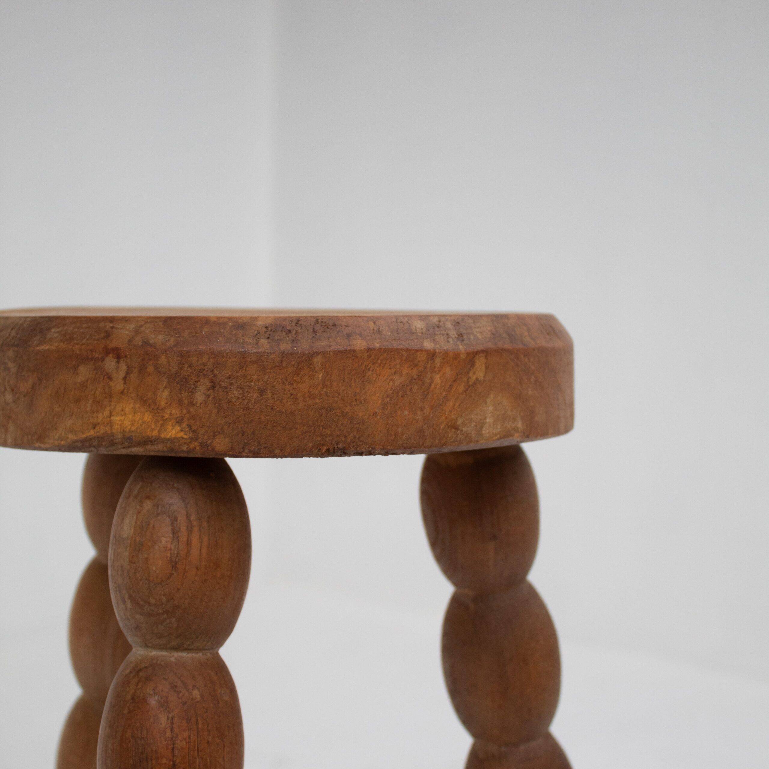 Vintage wooden spool stool