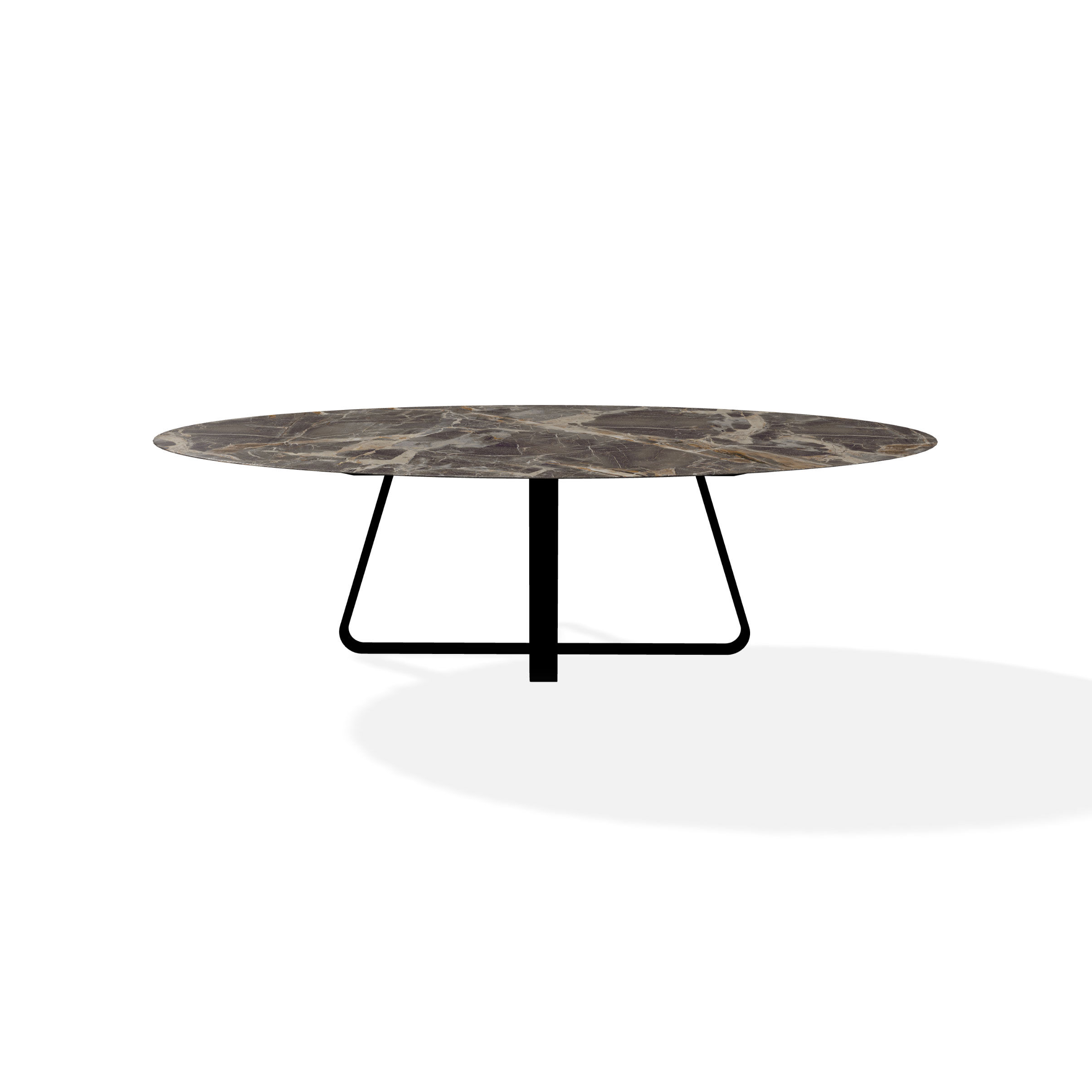 Table ovale CURVE céramique caravaggio – 250×128 – JOLI  Modèle d’exposition