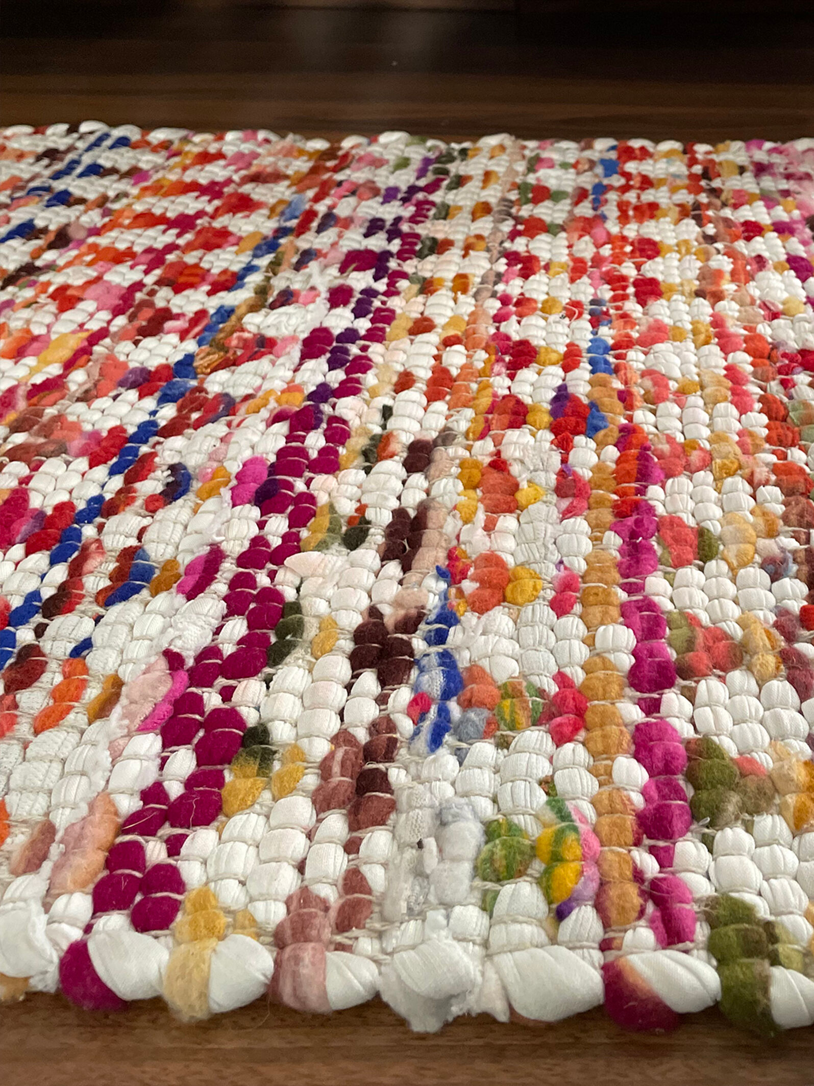 Tapis de porte tissé à la main en coton
