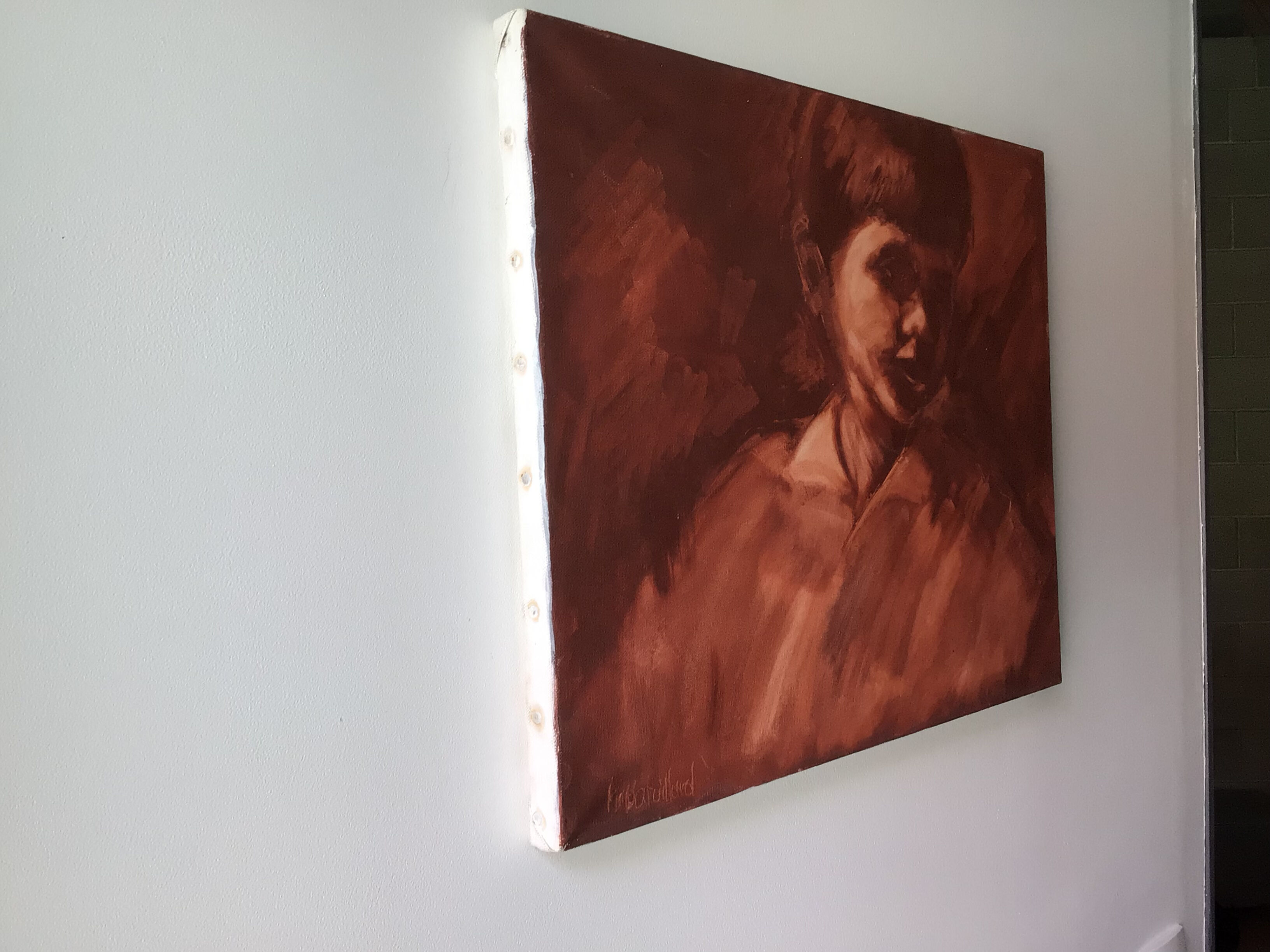 Canvas portrait land of his signed M.Bataillard