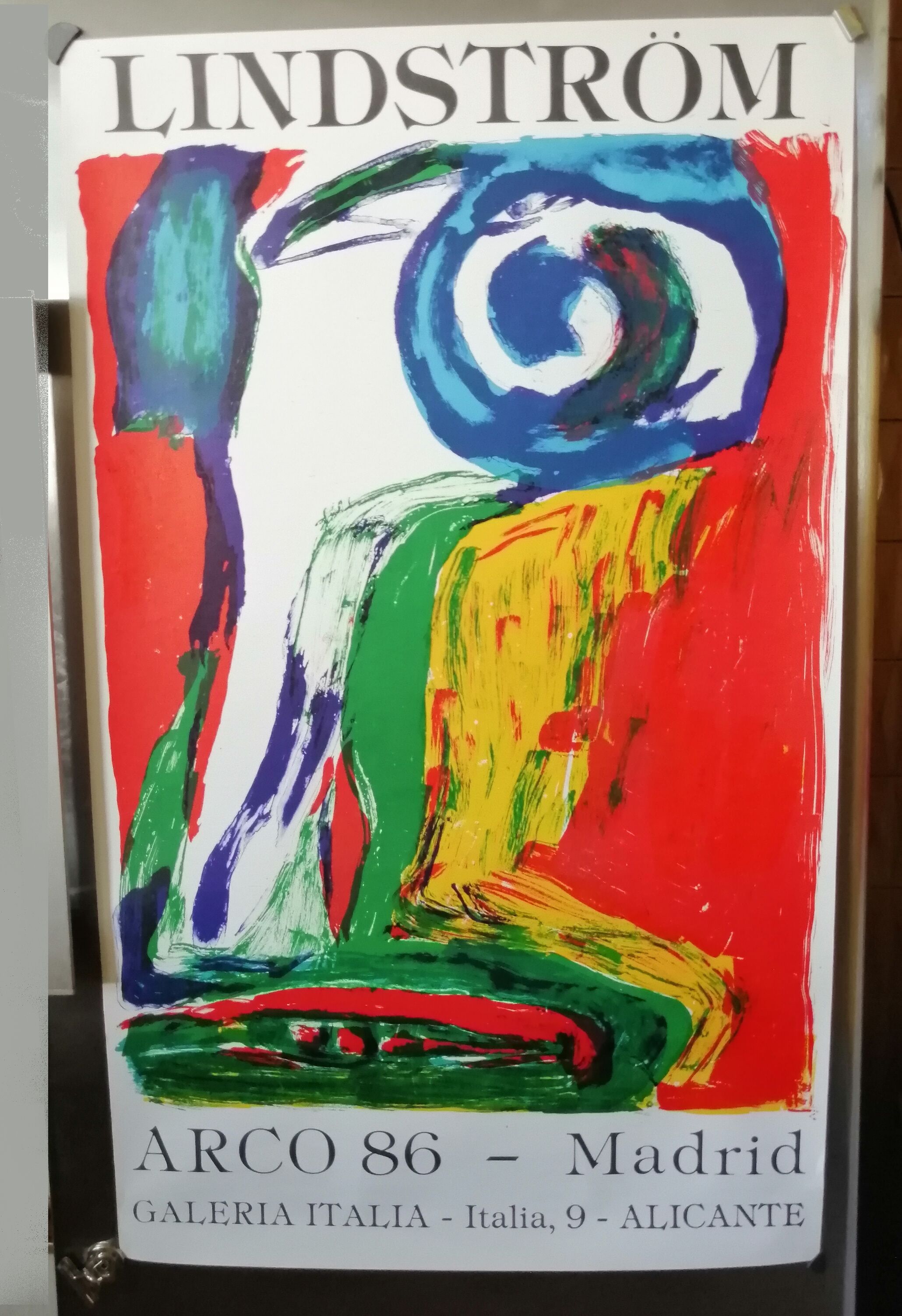 Affiche originale Bengt Lindström ARCO 86 Madrid  1986