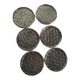 6 Coasters - Silver-plated coasters