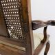 Chaise en bois néobaroque avec vannerie viennoise