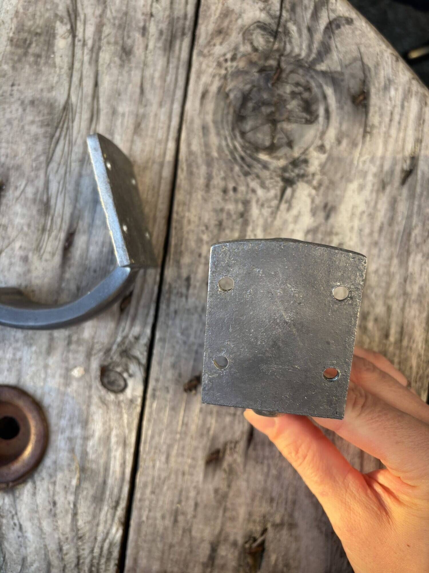 Pair of industrial coat hooks 1950