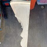 Wall shelf in patinated solid wood