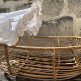 Old bamboo cradle