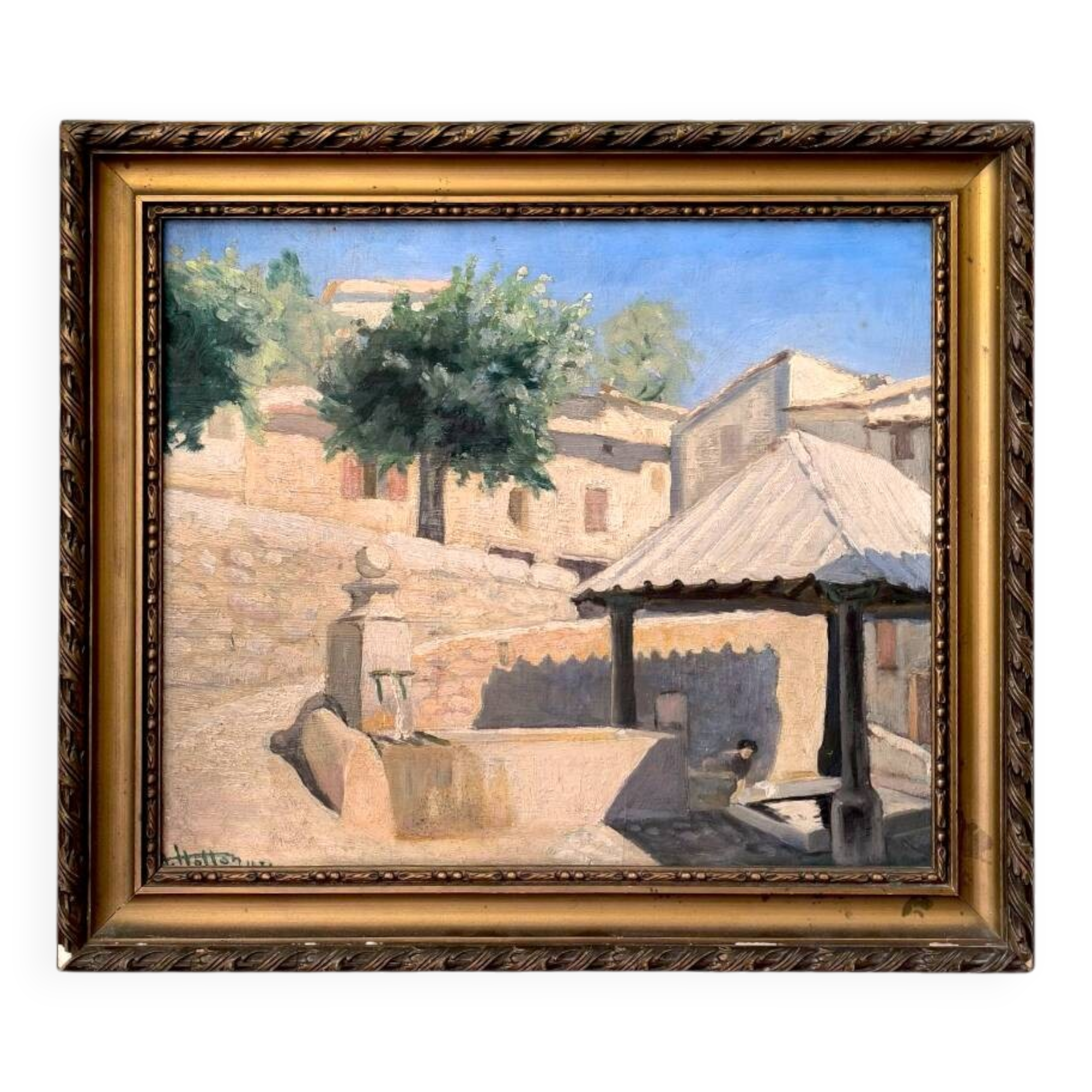 Orientalist painting from the early 20th century