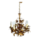 Vintage "golden" pendant lamp / flower chandelier