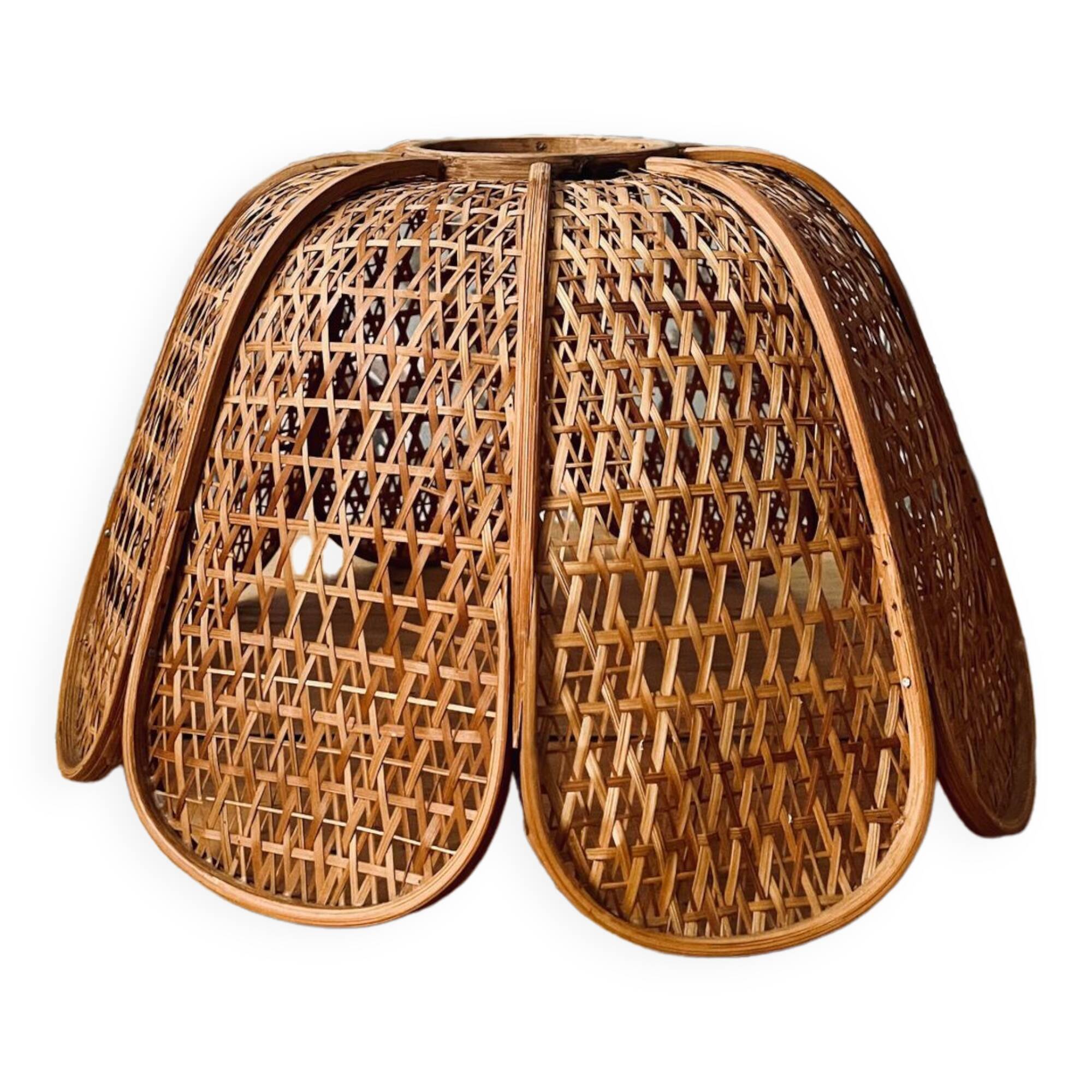 Vintage rattan pendant lamp