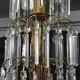 Lustre en laiton et pampilles