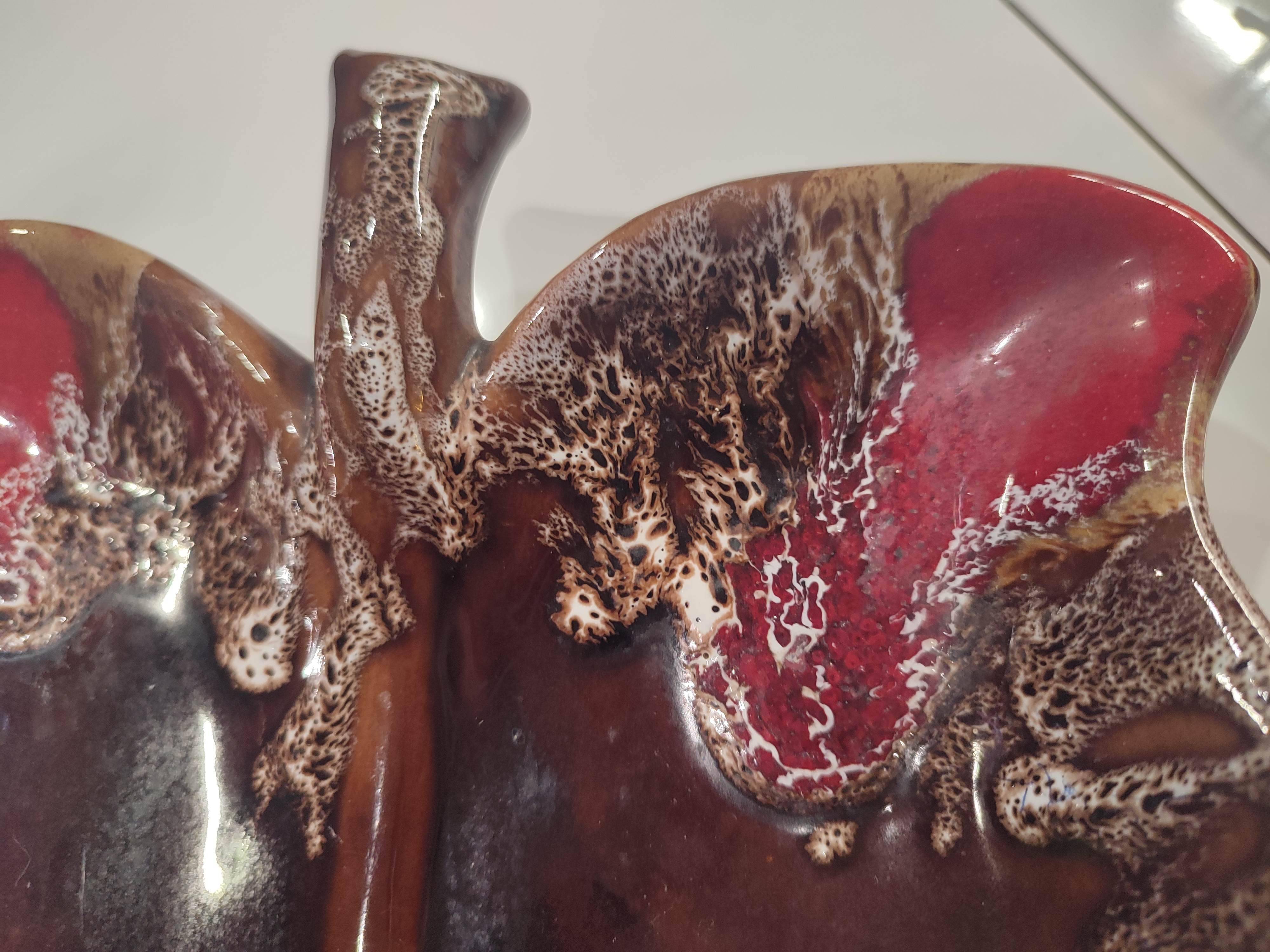 Decorative plate or fruit bowl in Vallauris ceramic